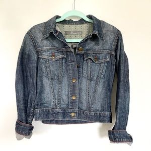 Level 99 Denim Jean Jacket - Button Front - Small - Anthropologie CUTE